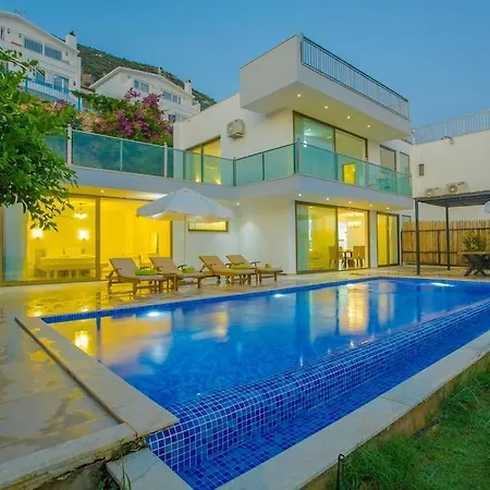 Willa Kalkan'da Muhtesem Deniz Manzarali Villa-awz200 Kaş