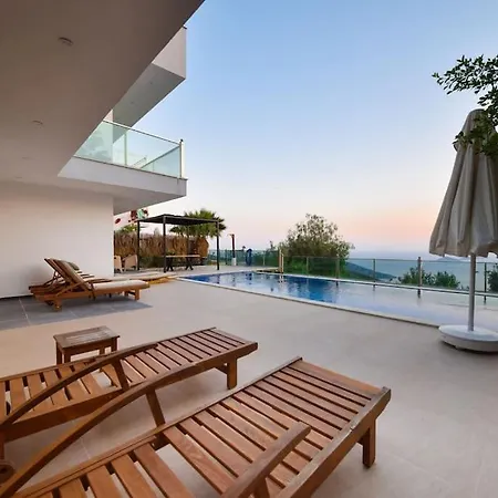 Kalkan'da Muhtesem Deniz Manzarali Villa-awz200 Willa *