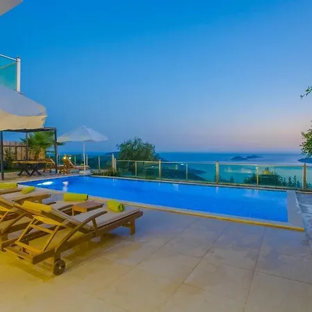 Kalkan'da Muhtesem Deniz Manzarali Villa-awz200 * Kaş